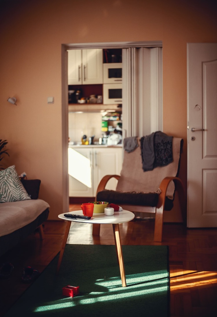 salón y cocina de una casa